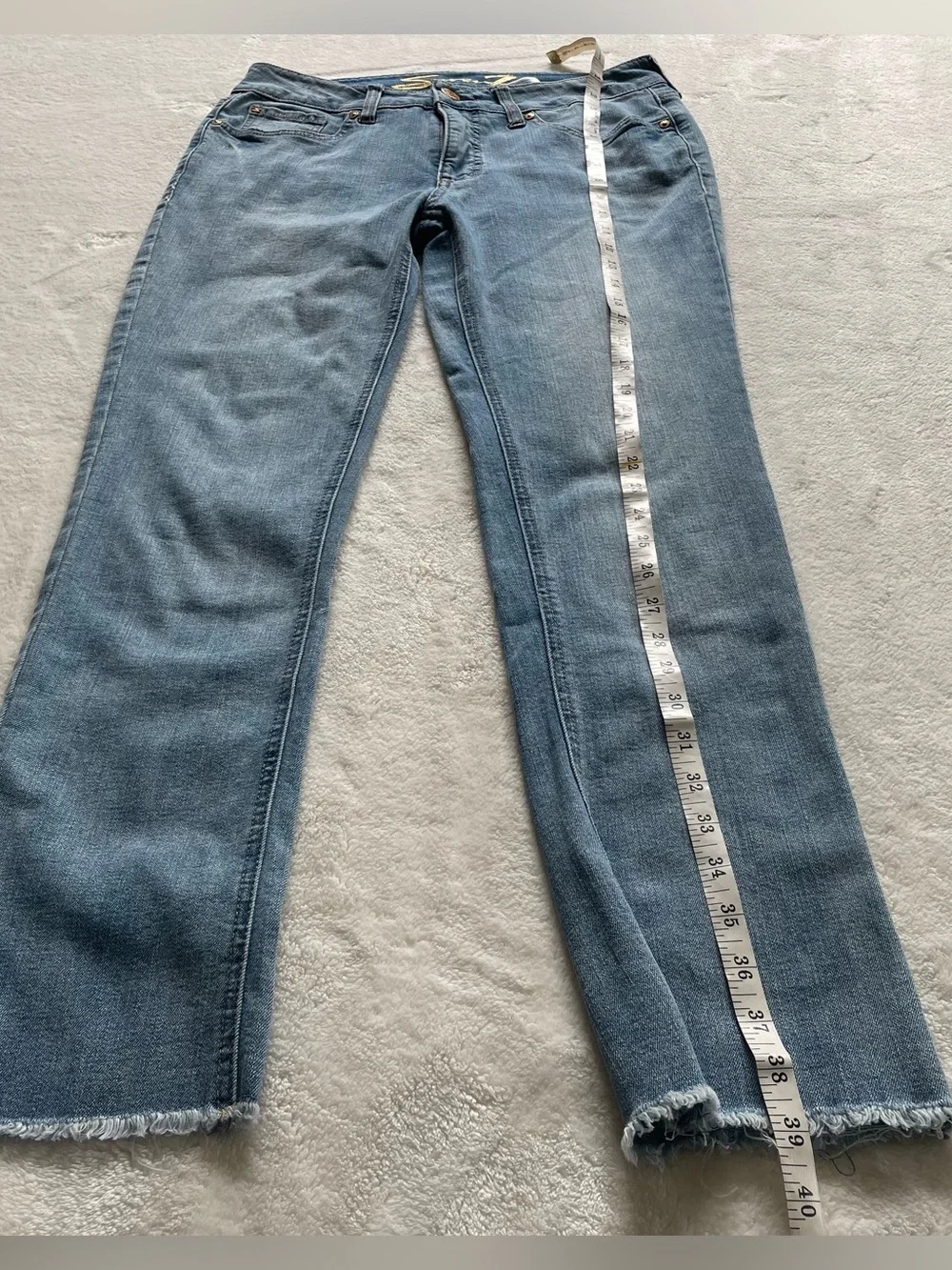 Seven7 Jeans Ankle Cropped Denim Jeans size 6 - Picture 9 of 12